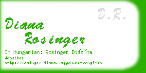 diana rosinger business card